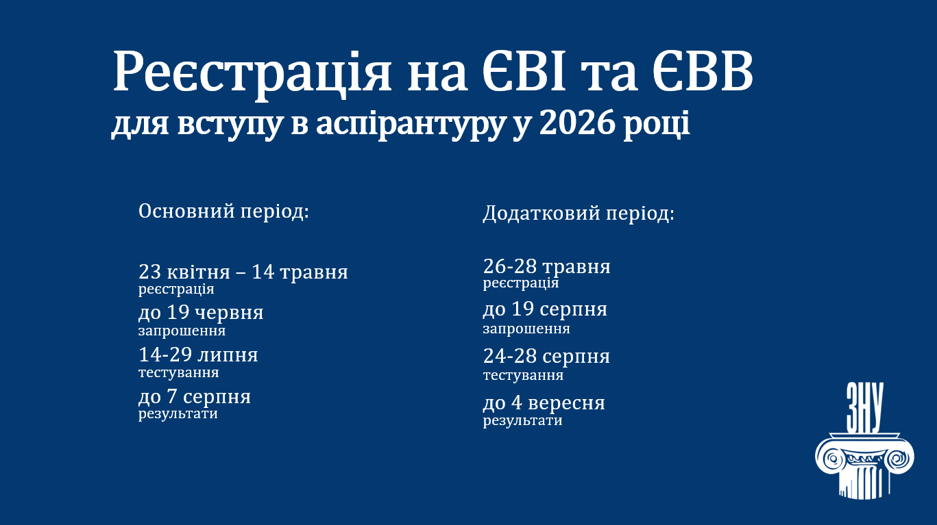 Реєстрація на ЄВІ/ЄВВ
